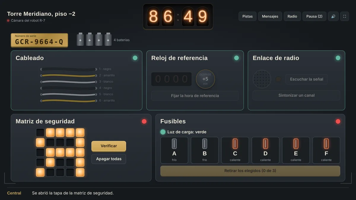 Protocolo Cero en la tele: la matriz de seguridad y los fusibles de la bomba