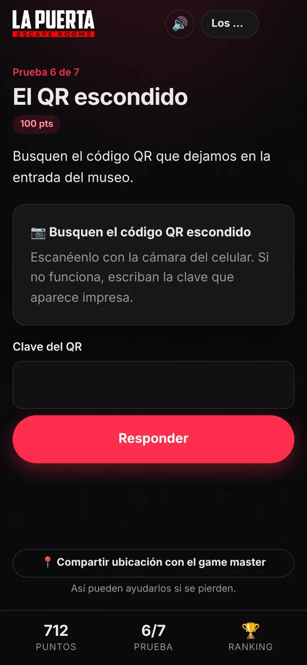 Hidden QR challenge on the phone